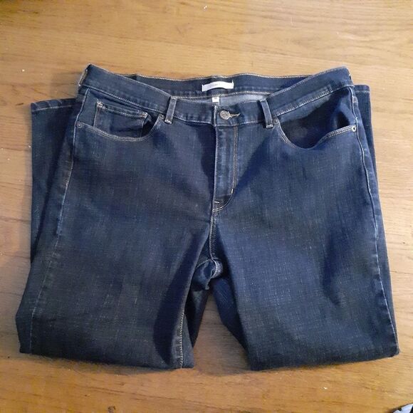 Levi's classic boot cut jeans size 16 short 16s casual denim pants classic look - Picture 2 of 9
